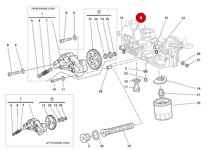 NEW Oil Pump O-Ring - Ducati