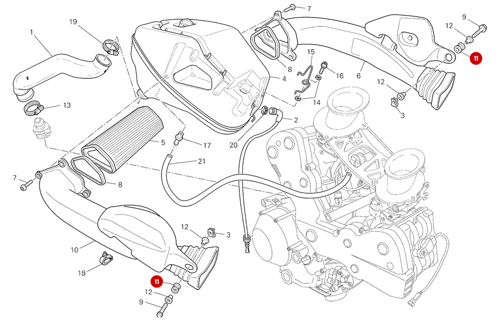 Rubber 8X14X23 NEW - Ducati