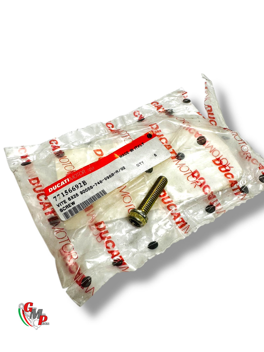 Screw M6X25 Master Cylinder Clevis Bichromate NEW - Ducati