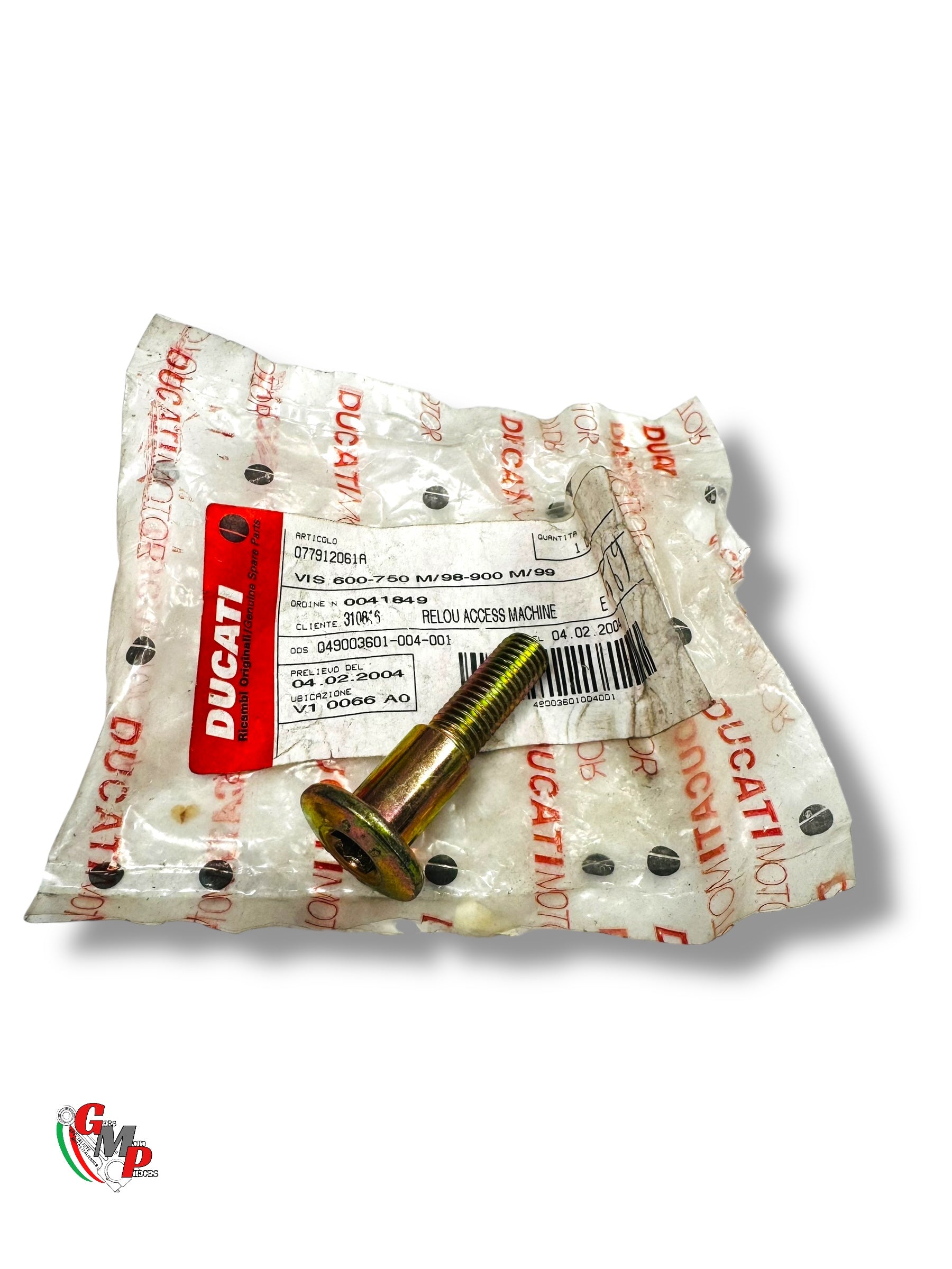 Vis Platine Repose Pieds Bichromate NEUVE - Ducati