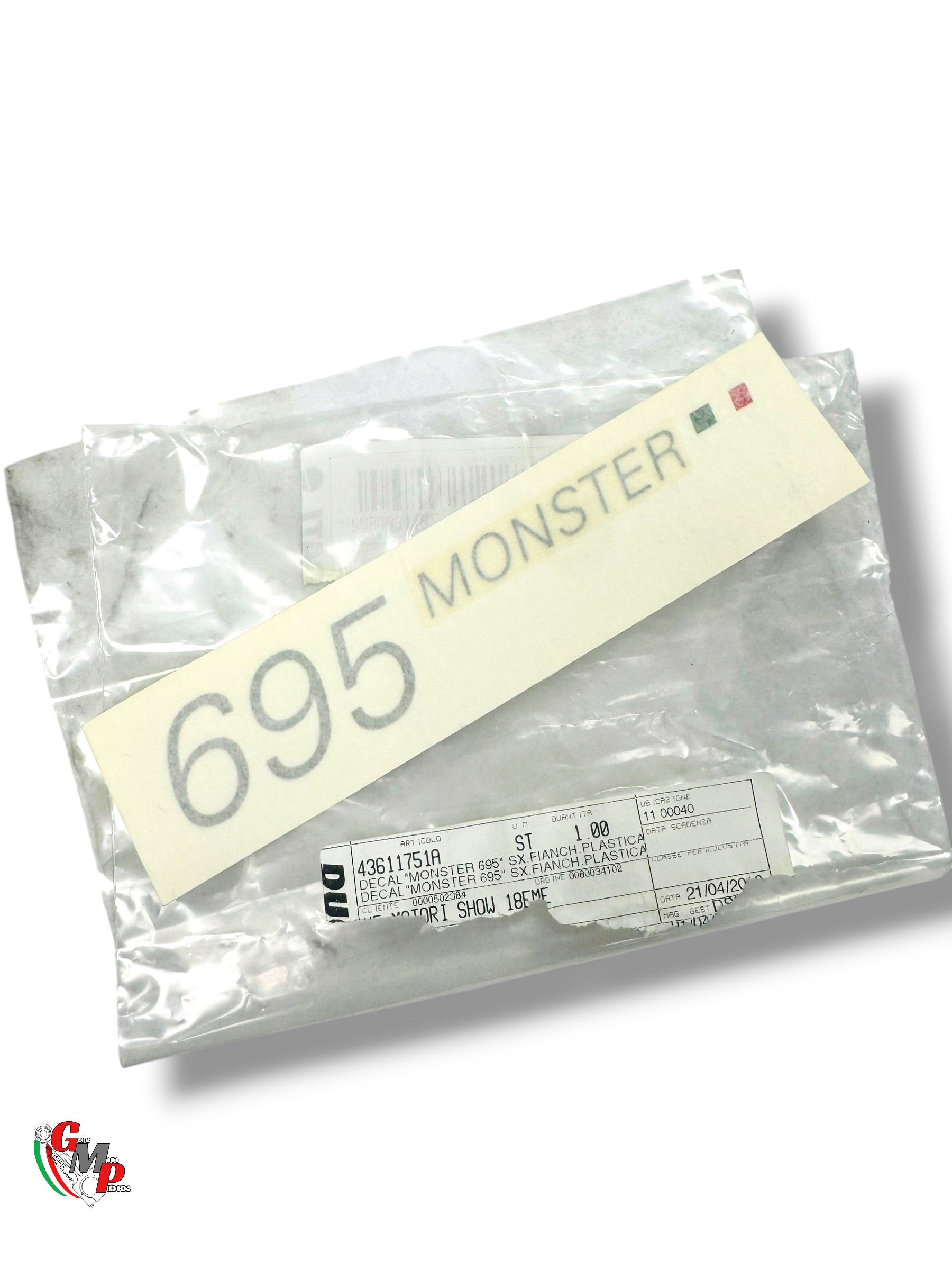 Left Emblem Monster 695 NEW - Ducati