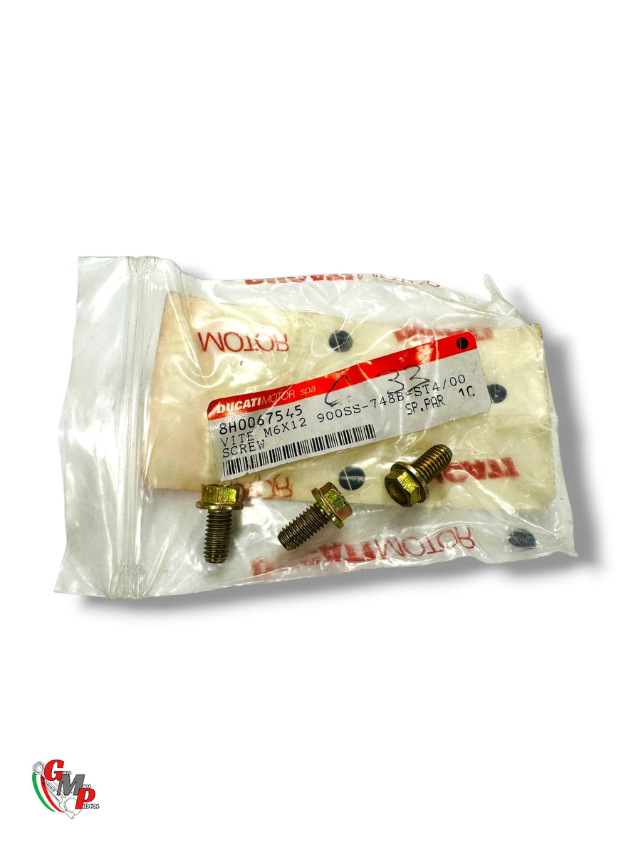 Screw M6X1.00X12 Ch8 Bichromated NEW - Ducati