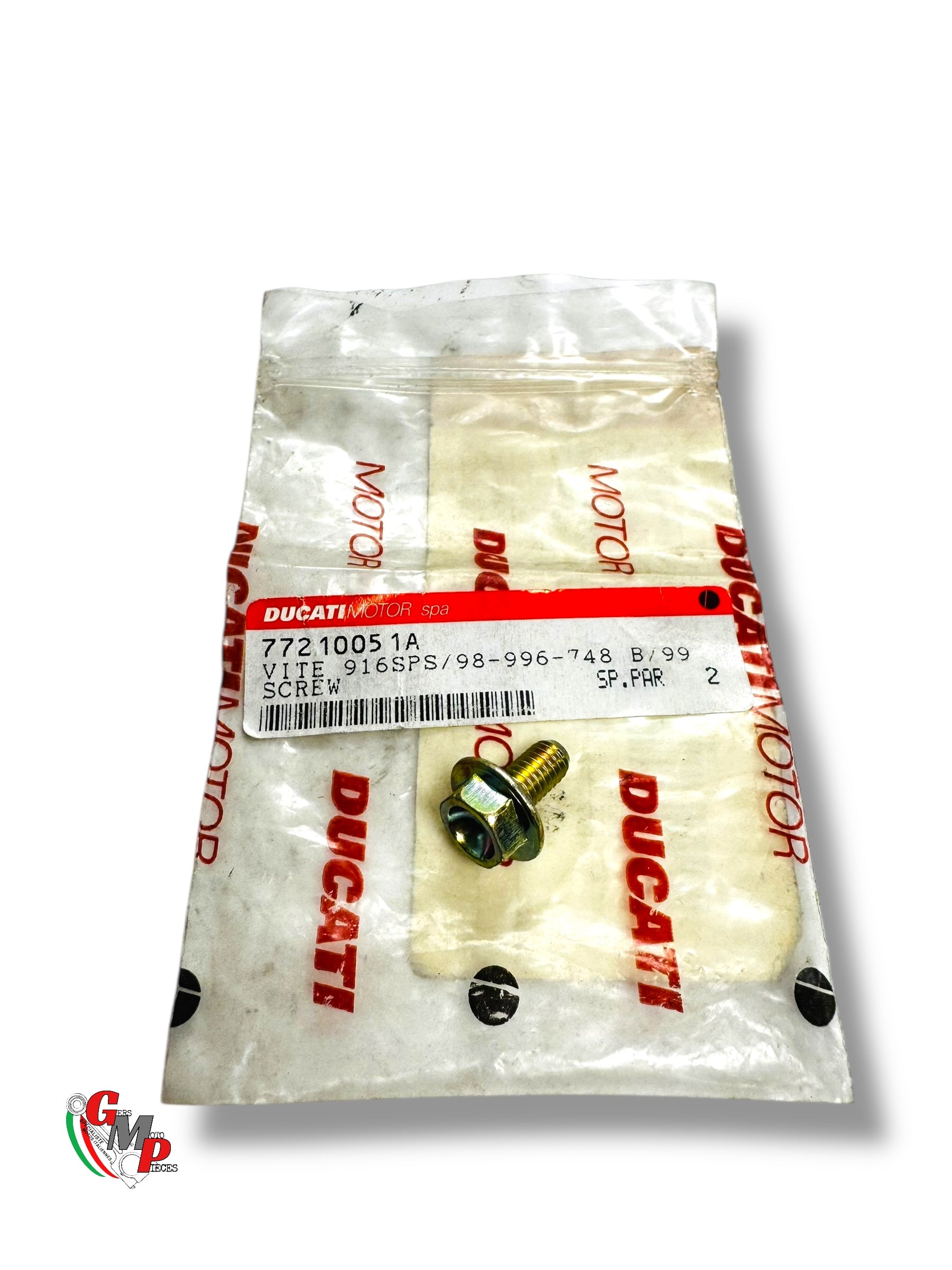 Vis Bichromate Fixation Pion de Centrage Roue Arrière NEUVE - Ducati