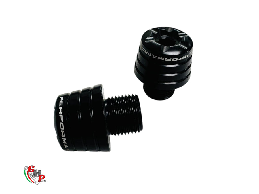 New Black Handlebar End Caps - Ducati
