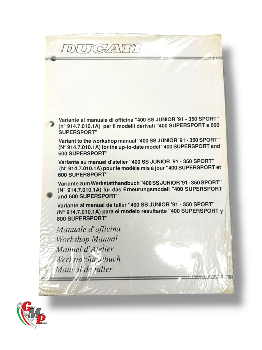 Workshop Manual Extension 350 400 SS 1991 French/English NEW - Ducati