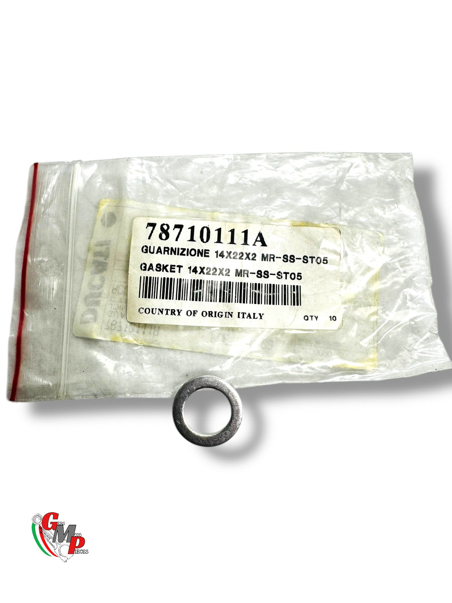 Aluminum Gasket 14X22X2 Radiator Fitting NEW - Ducati
