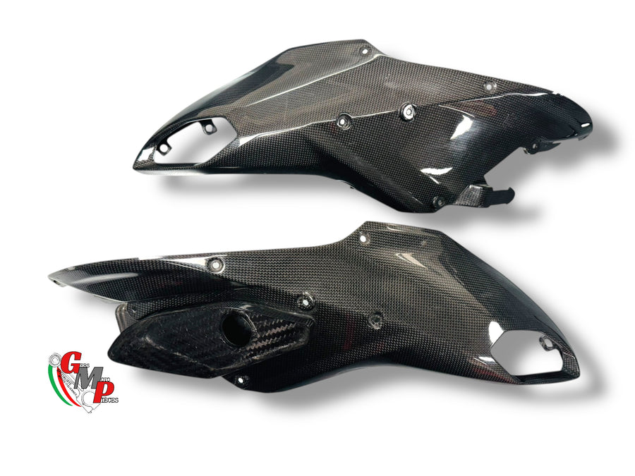 Pair of carbon chain guards - Ducati