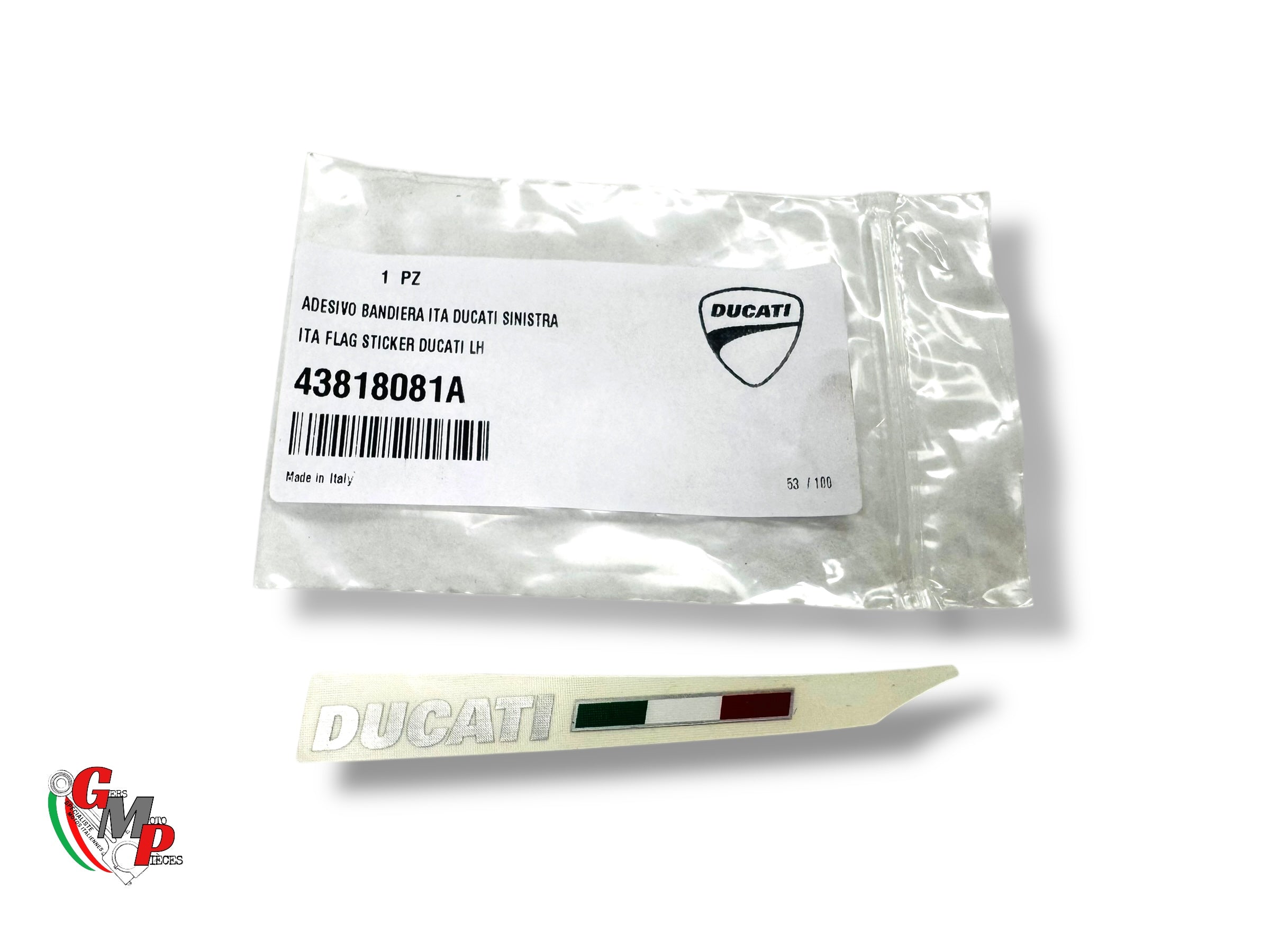 Sticker arrière gauche NEUF - Ducati