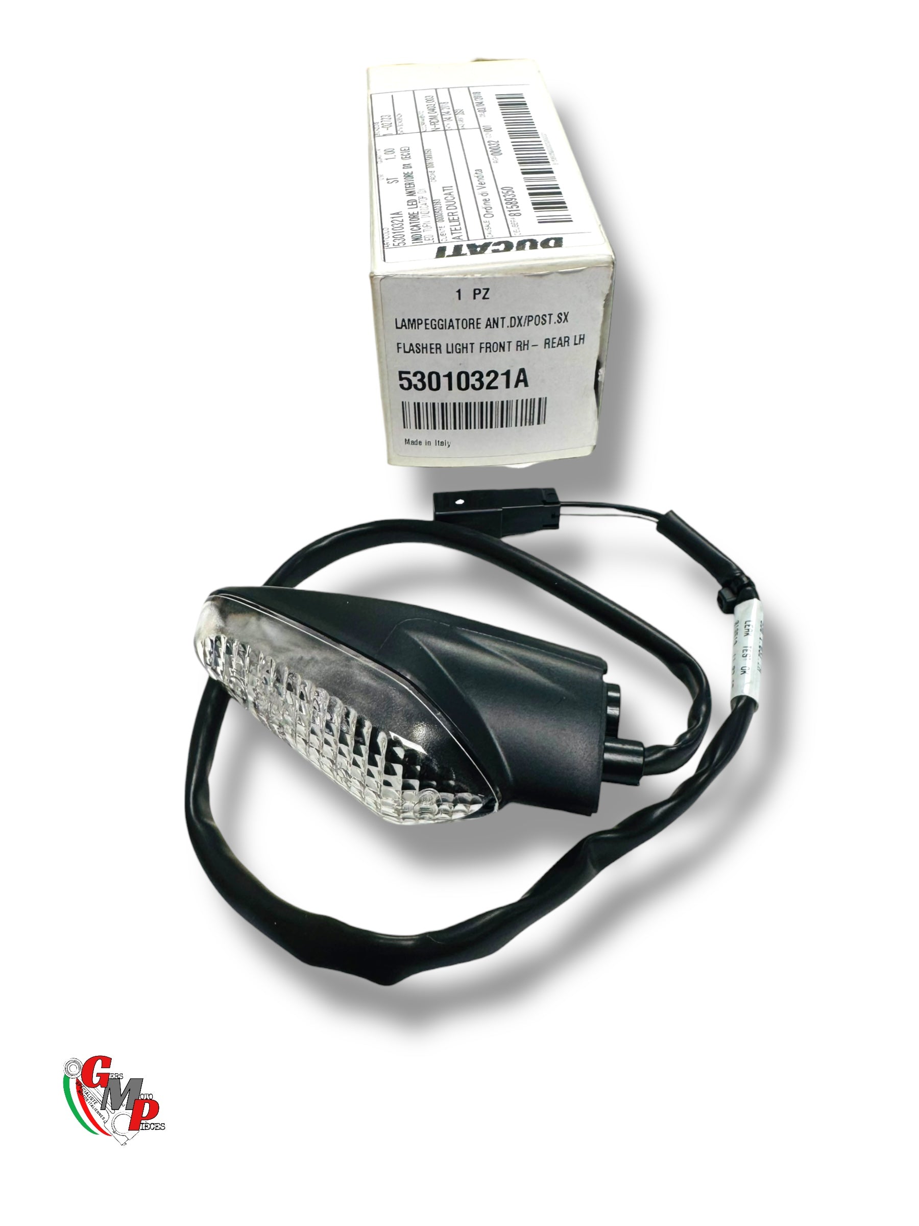 Pair of original LED front indicators - Ducati monster 1200 scrambler 1100 XDiavel Streetfighter v4 Hypermotard 939 cor finale