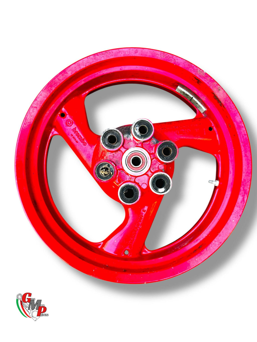 Roue jante arrière rouge en 4.5" - Ducati