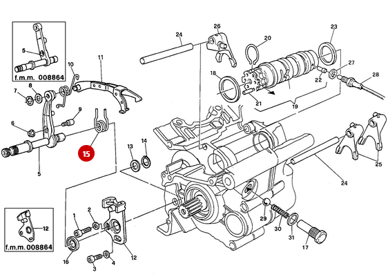 Selector Spring Set - Ducati