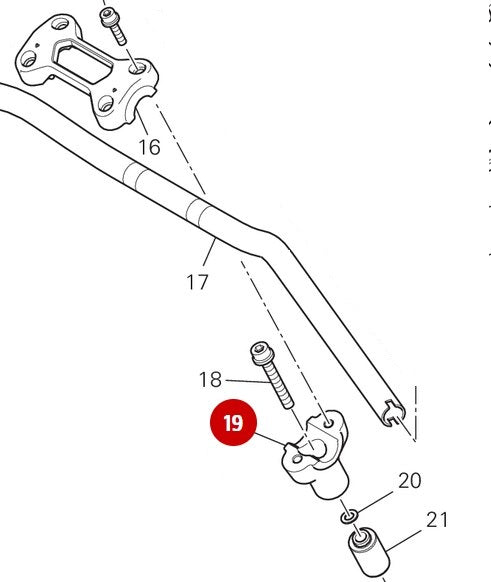 Handlebar Clamp Lower NEW - Ducati