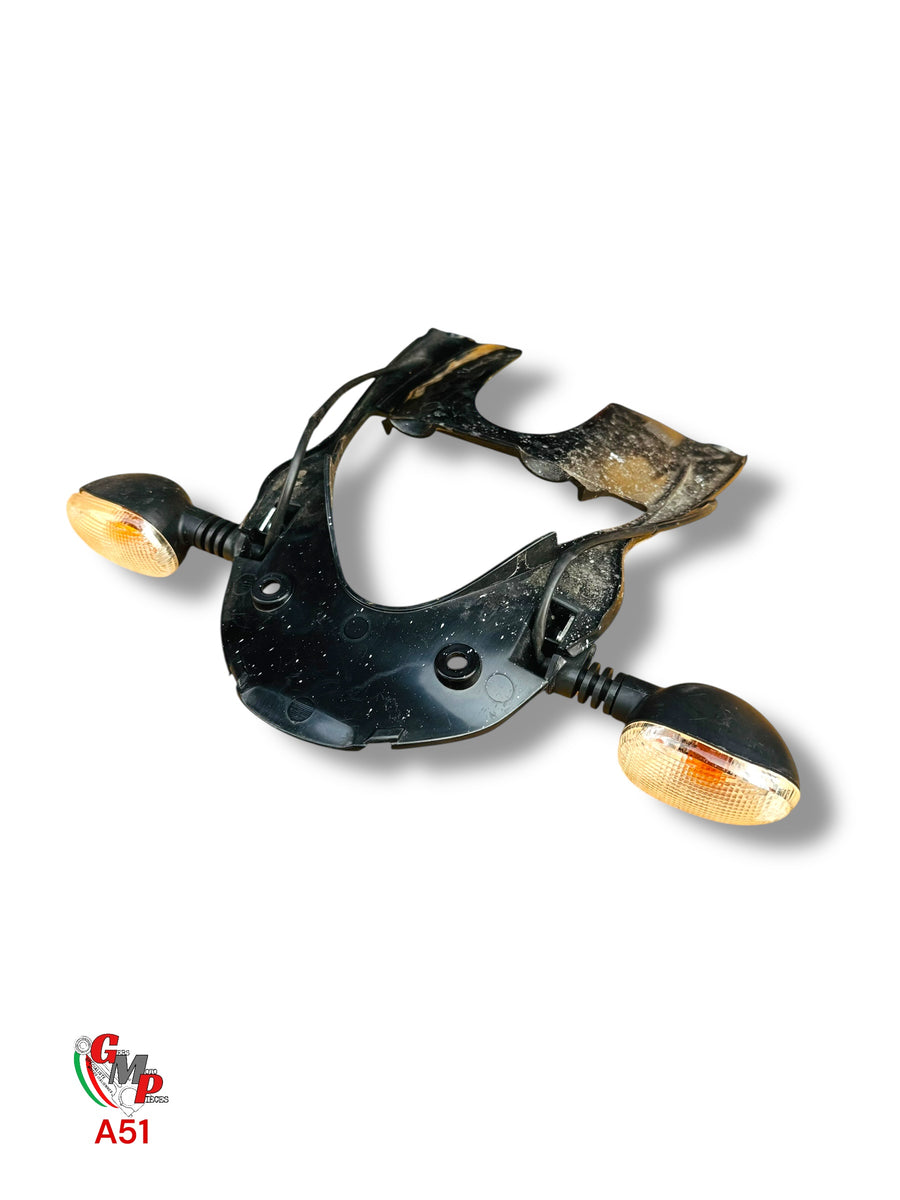 Pair of genuine front or rear turn signals with bracket - Ducati