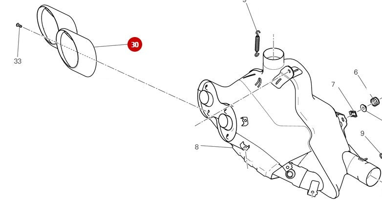 Silencer piping - Ducati