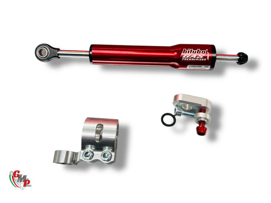 New BITUBO Racing steering damper kit red - Ducati