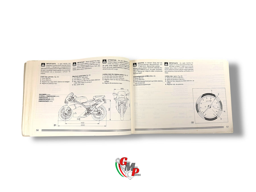User and Maintenance Manual - Ducati Superbike 888 SP5
