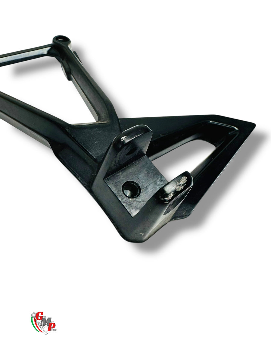 Passenger left footrest plate black - Ducati