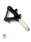 Black left footrest pilot plate - Ducati