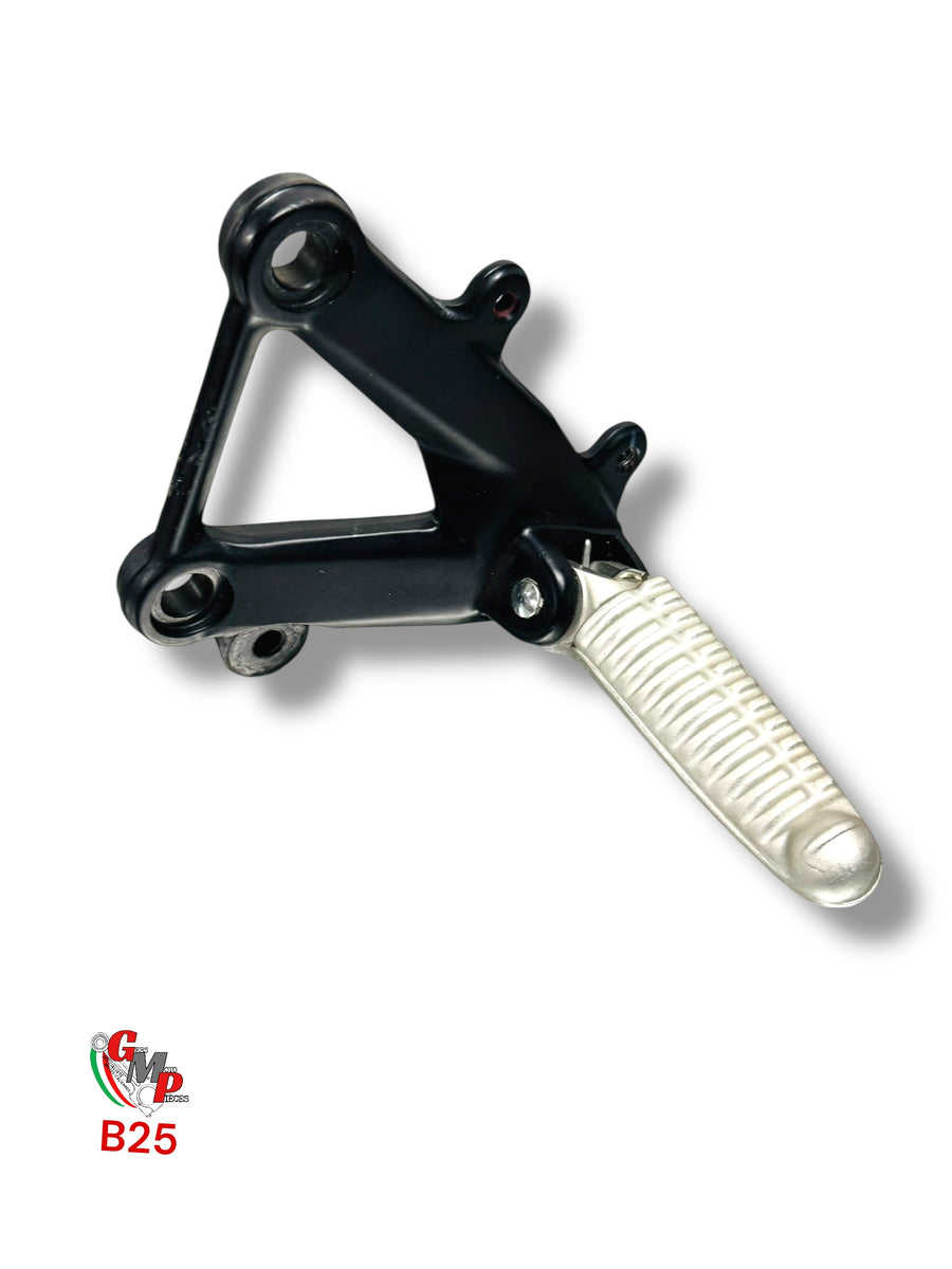Black left footrest pilot plate - Ducati
