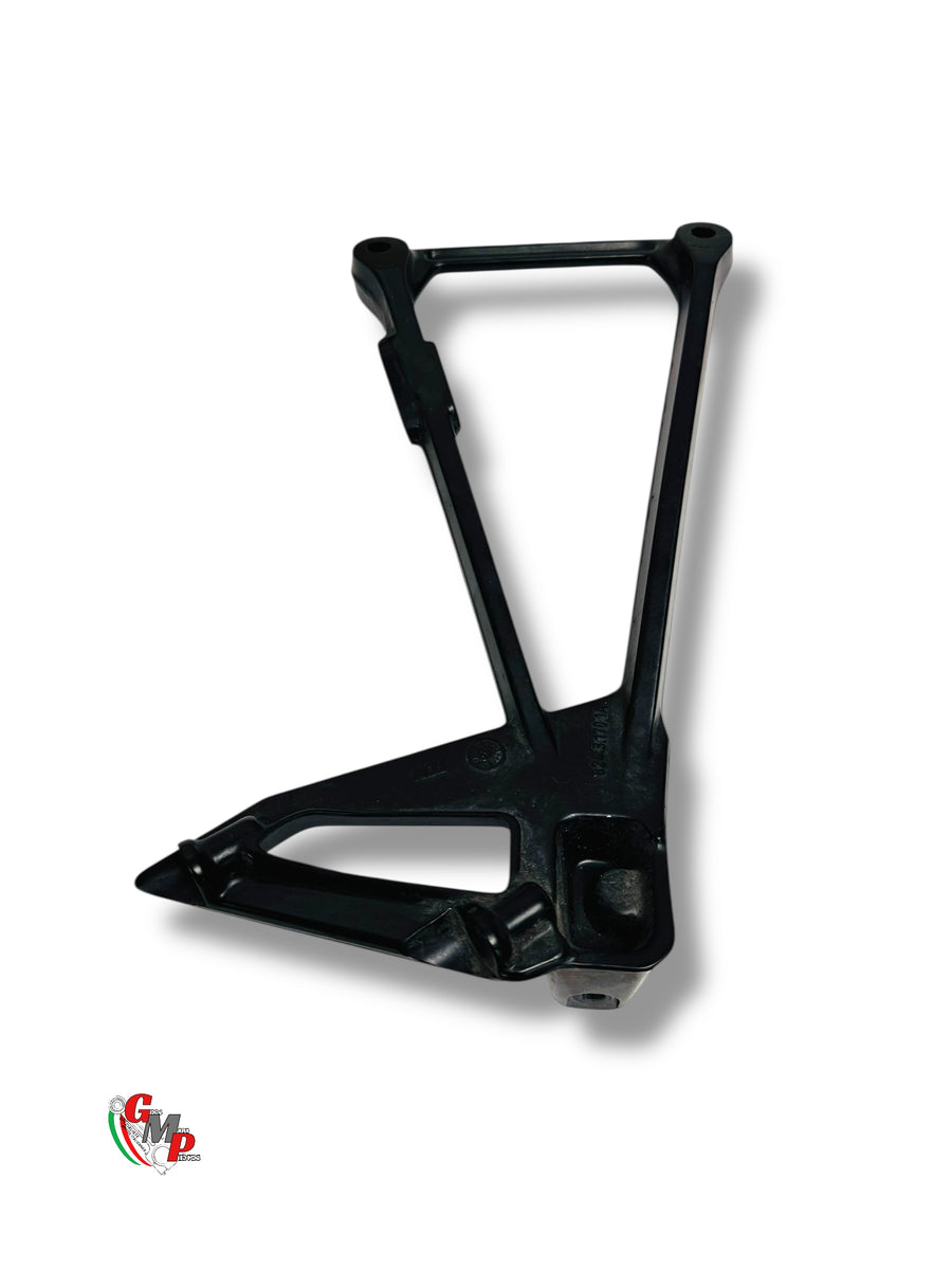 Passenger left footrest plate black - Ducati