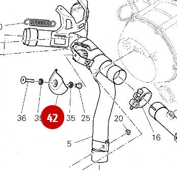 Couvercle valve échappement NEUF - Ducati