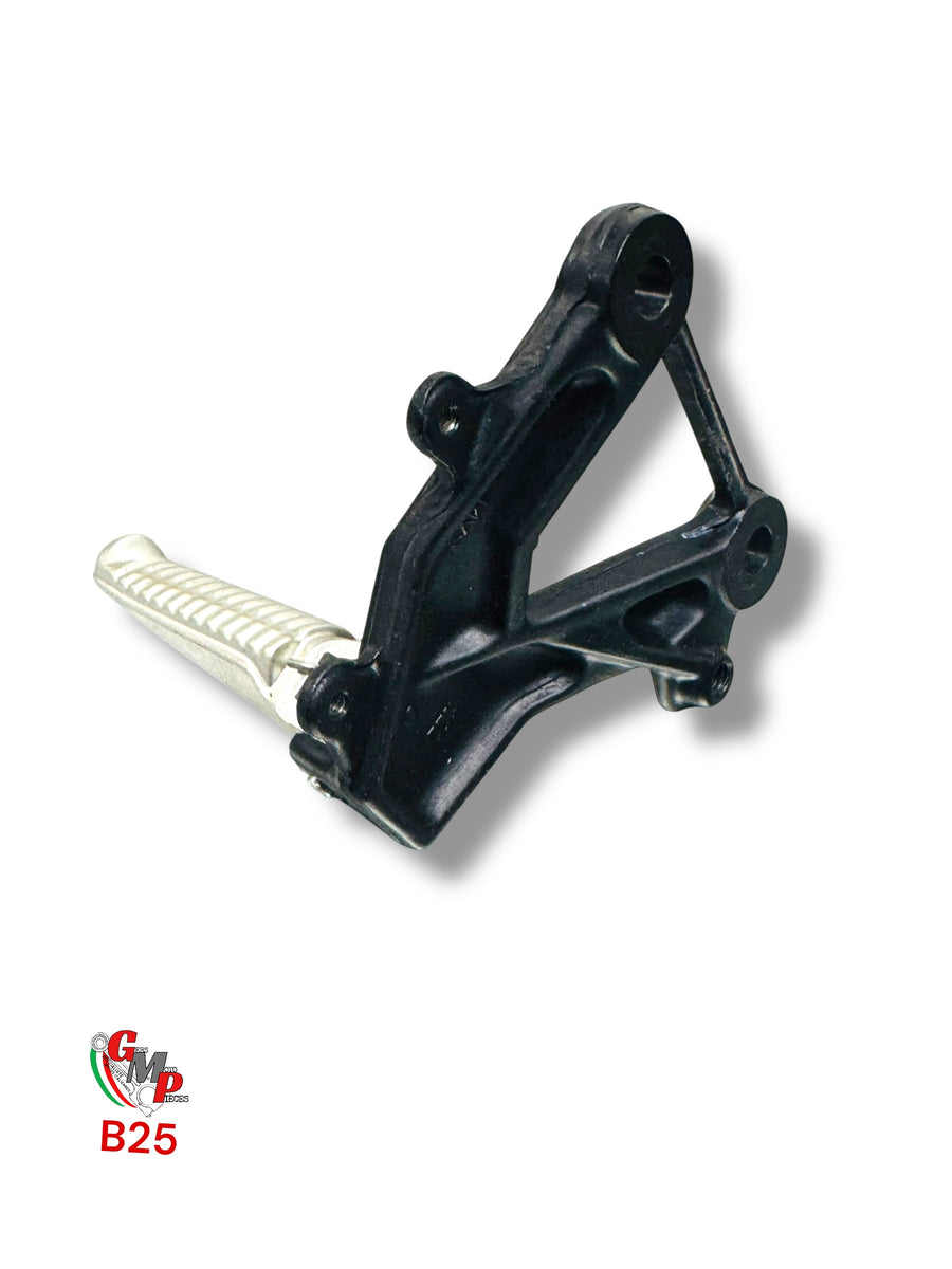 Black left footrest pilot plate - Ducati