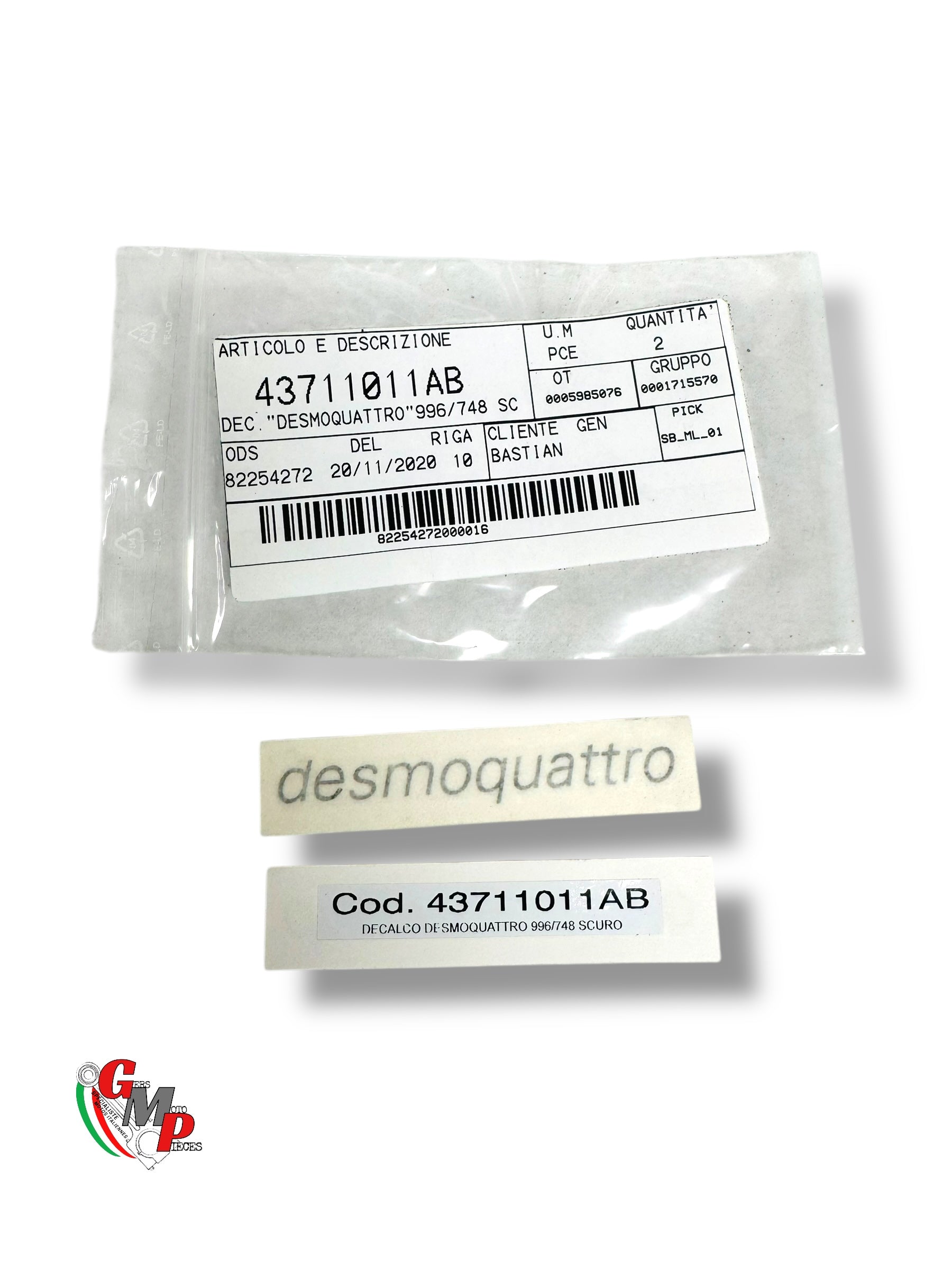 New Desmoquattro Sticker - Ducati