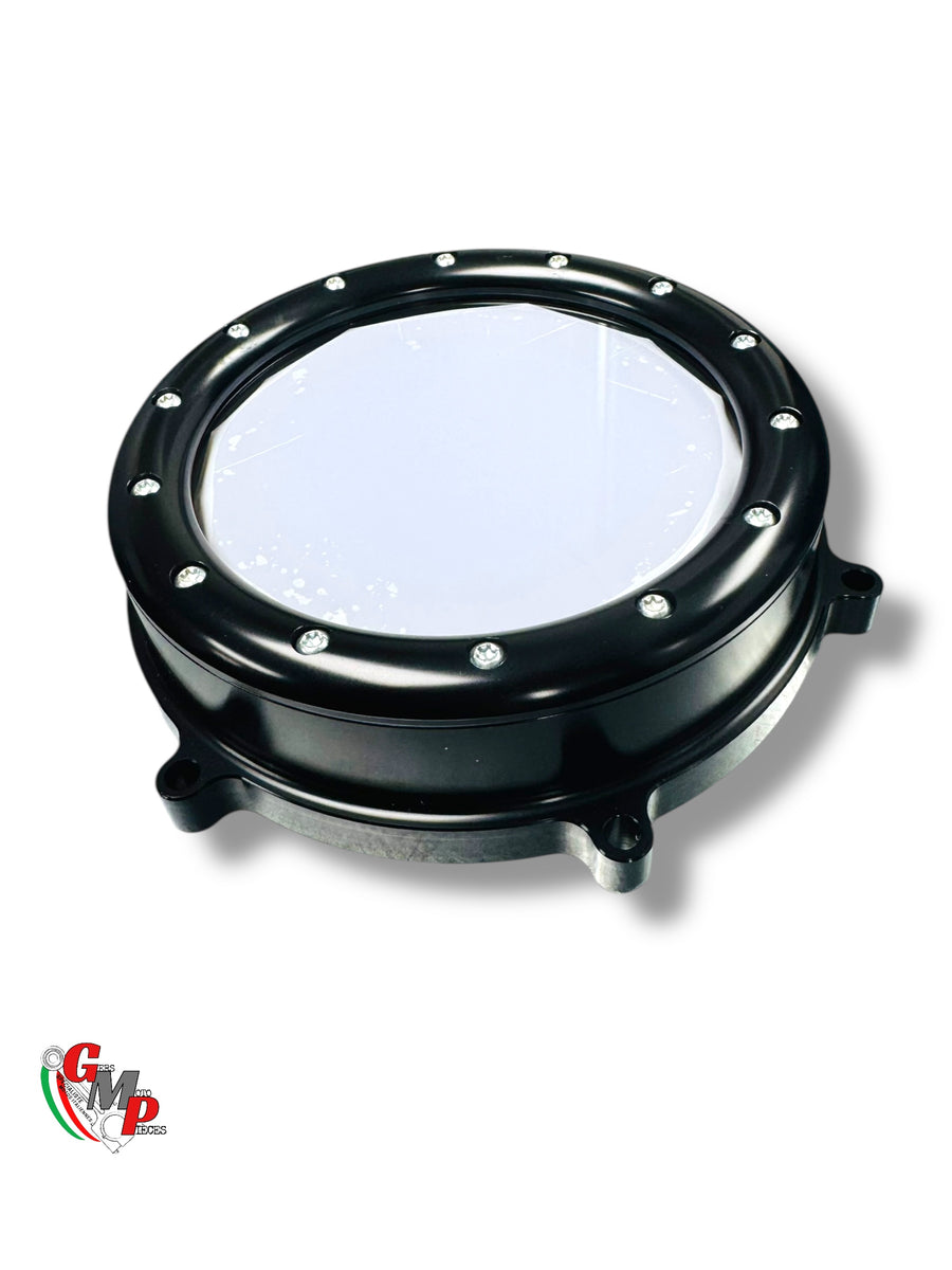 STM Transparent Black Clutch Cover NEW - Ducati
