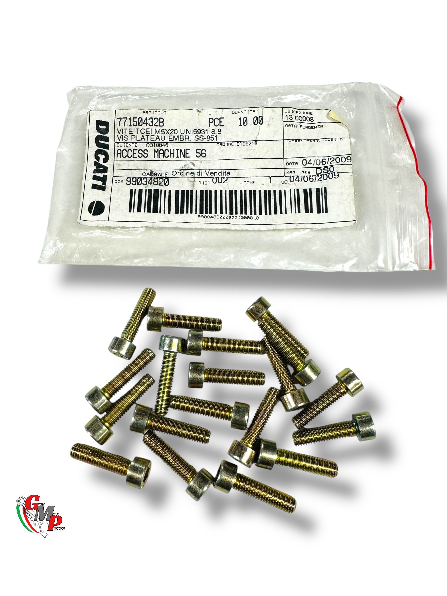 Vis ressort d'embrayage bichromaté d'époque NEUVE - Ducati