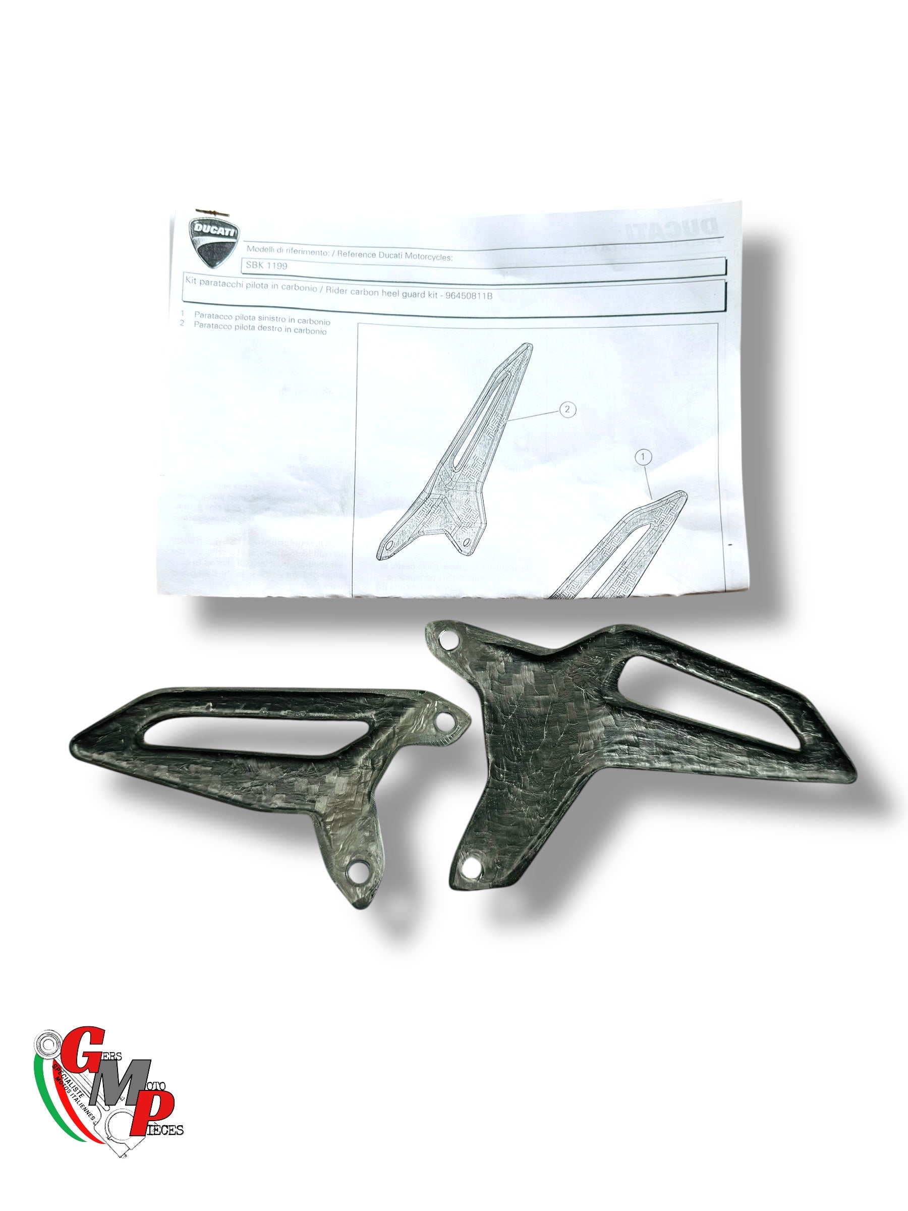 Left Heel Guard Carbon DP - Ducati