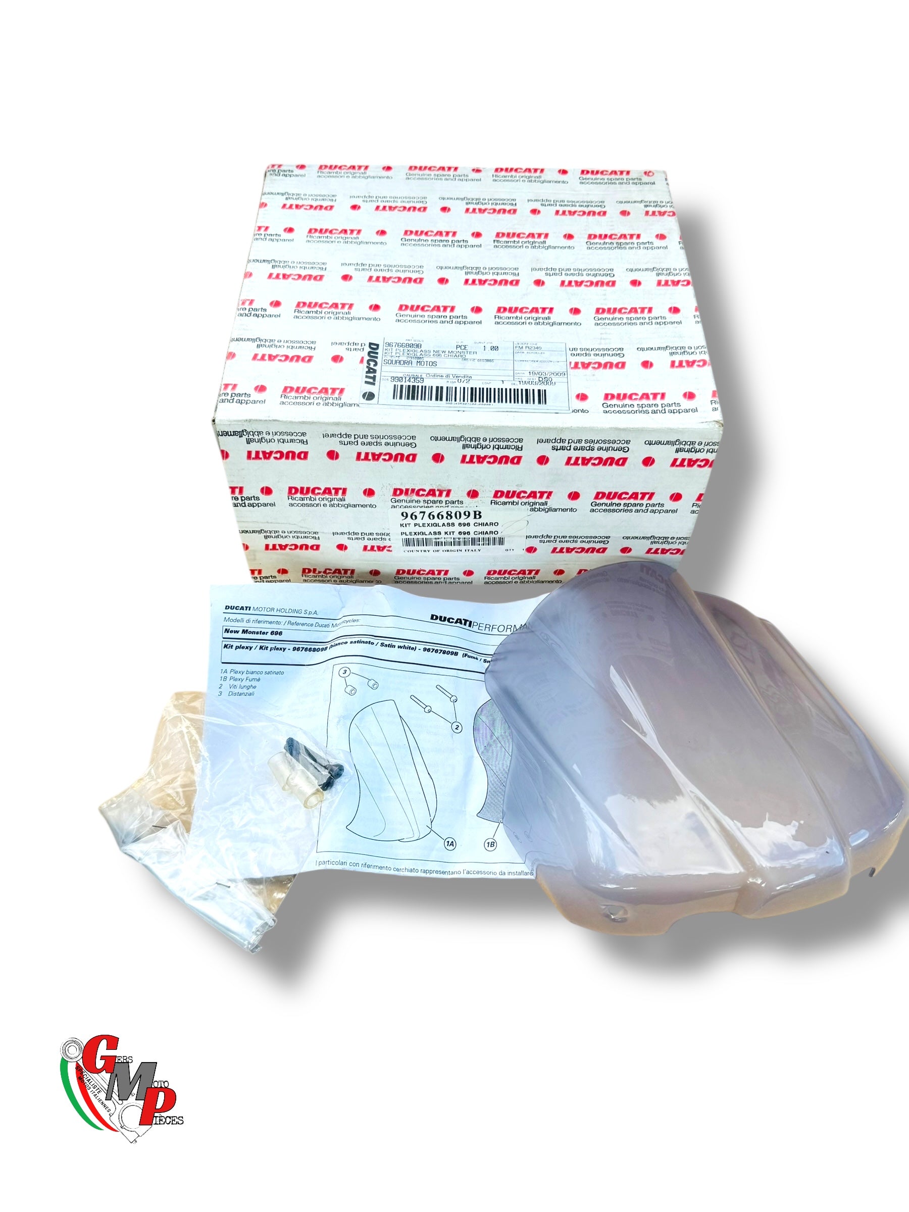 Smoked Bubble New - Ducati Monster 696 796 1100 final horn