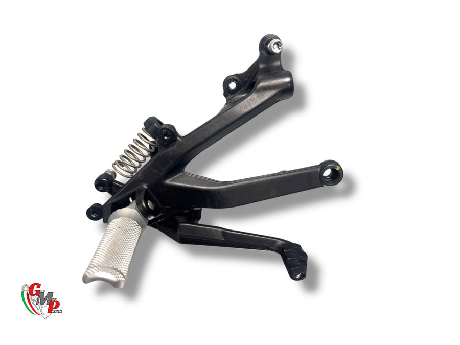 Right Front Footrest Plate Complete Black - Ducati