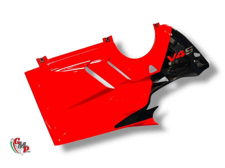 Red Lower Left Belly Pan - Ducati