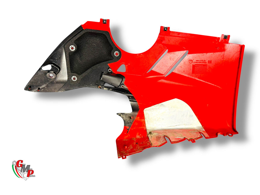 Red Lower Left Belly Pan - Ducati