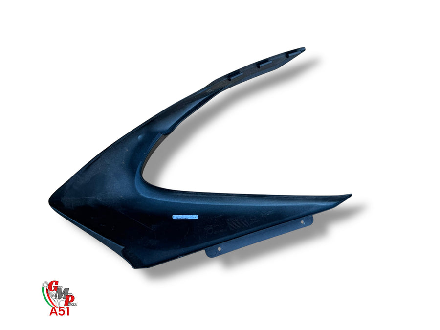 Matte black right headlight fairing extension - Ducati