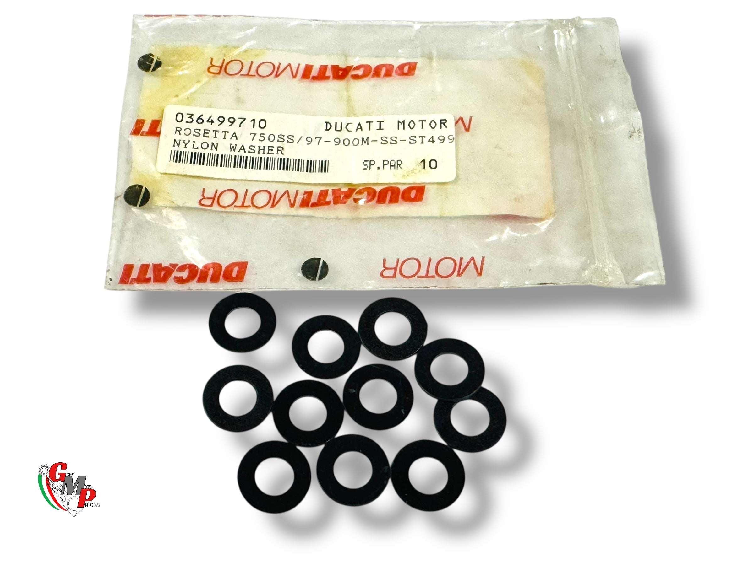 Rondelle nylon noir origine d'époque - Ducati