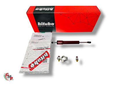 New BITUBO Red Racing Steering Damper Kit - Ducati