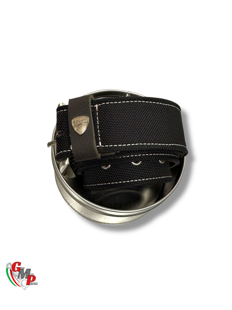 New Ducati logo metal textile belt