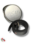 Original Ducati red logo leather belt New