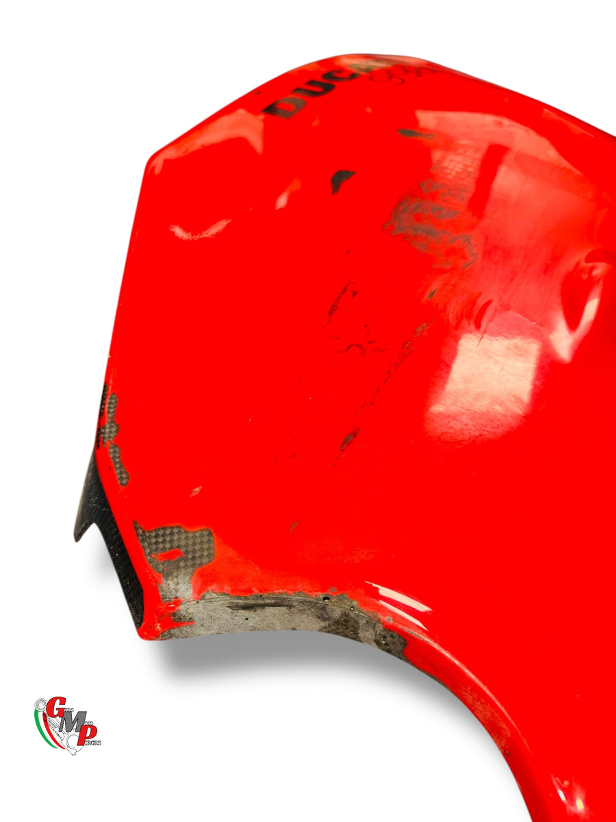 Right Red Carbon Fairing Flap - Ducati