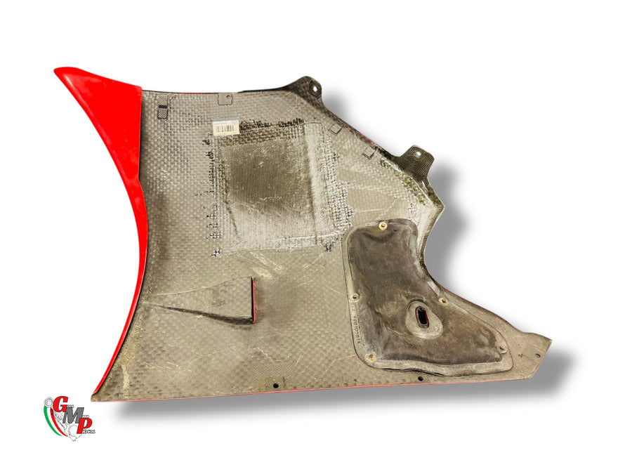 Right Red Carbon Fairing Flap - Ducati