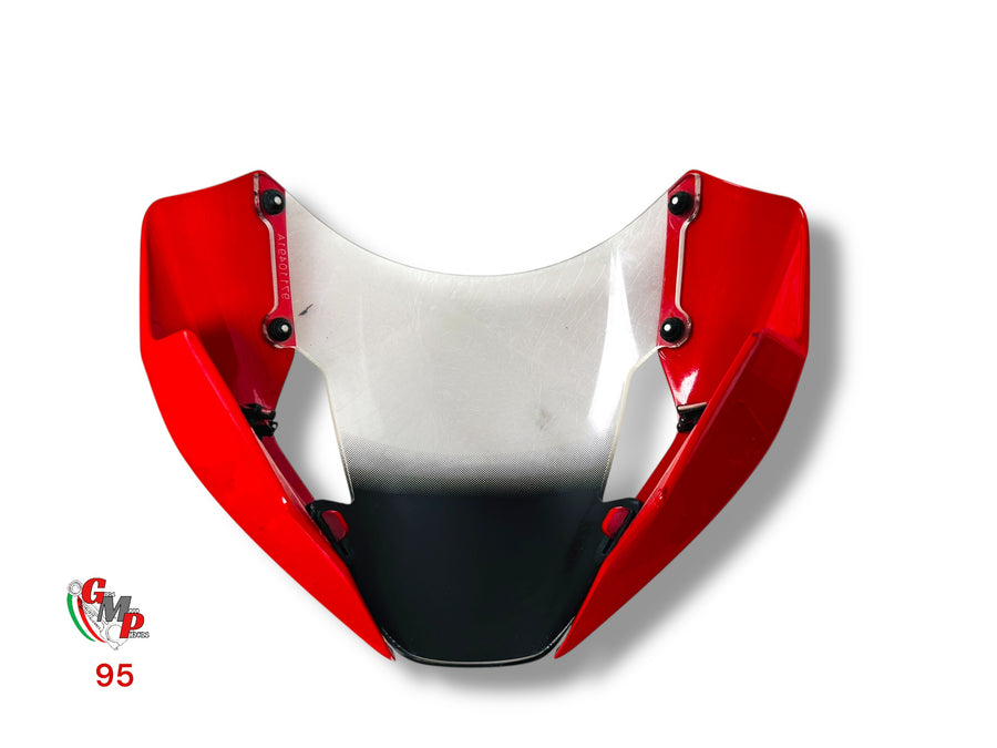 Original red headlight fairing bubble - Ducati