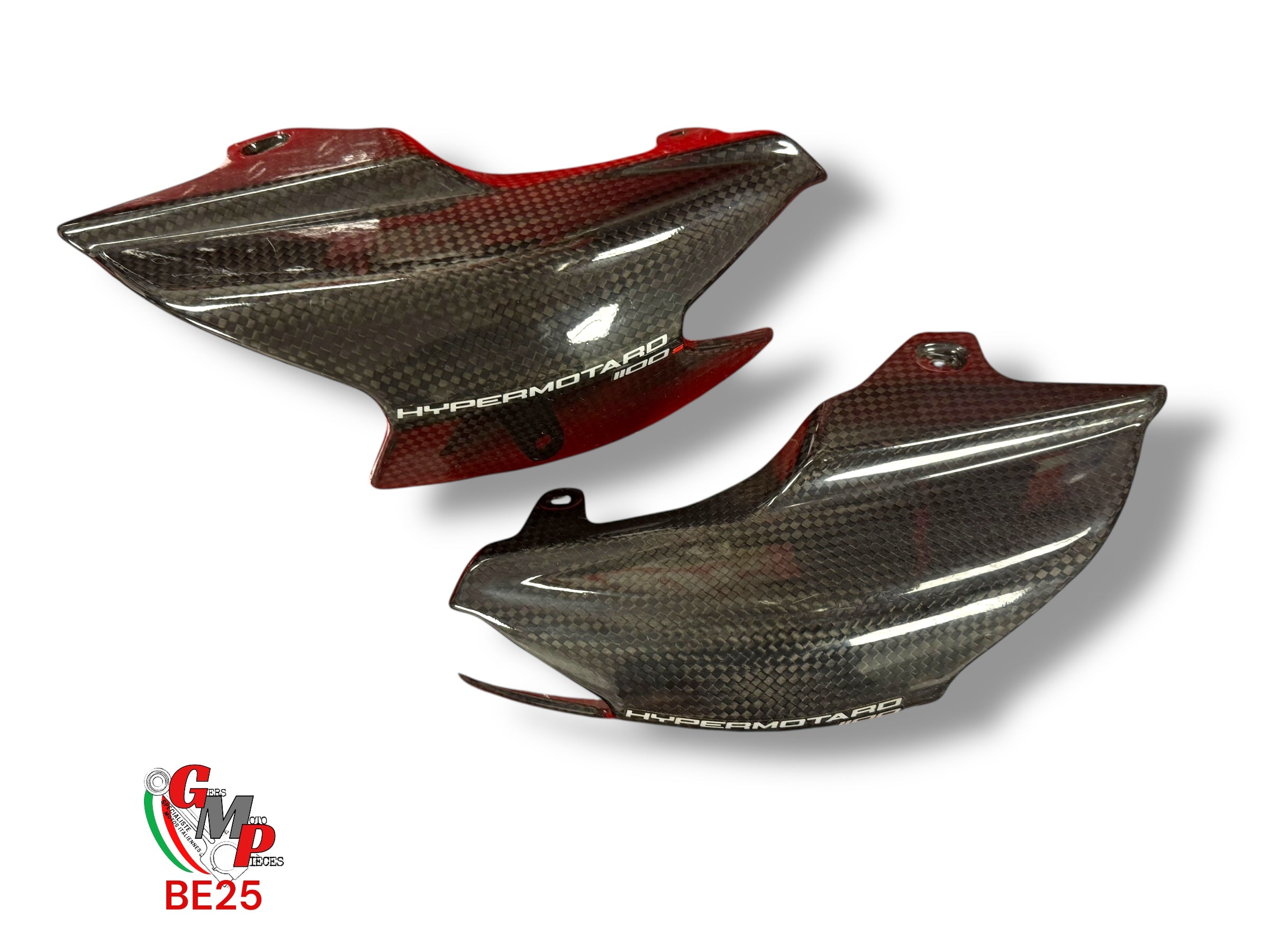 Paire de caches échappement carbone - Ducati