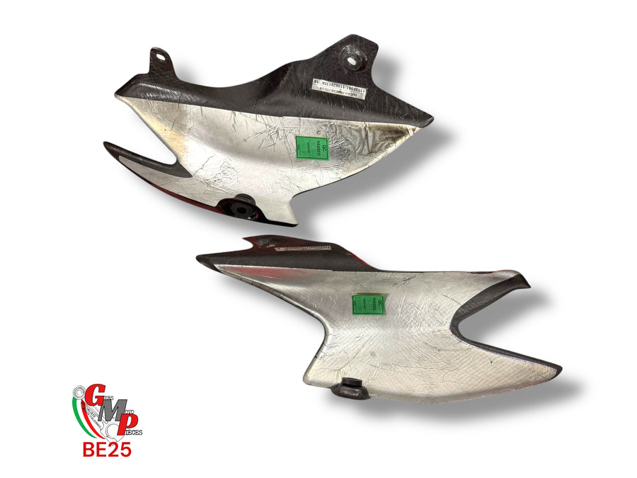 Pair of carbon exhaust covers - Ducati